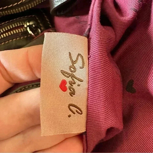 Sofia C Italy Leather Large Shoulder Bag - Picture 10 of 14